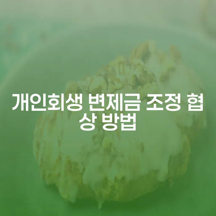 개인회생 변제금 조정 협상 방법, 어떻게 해야 할까요?