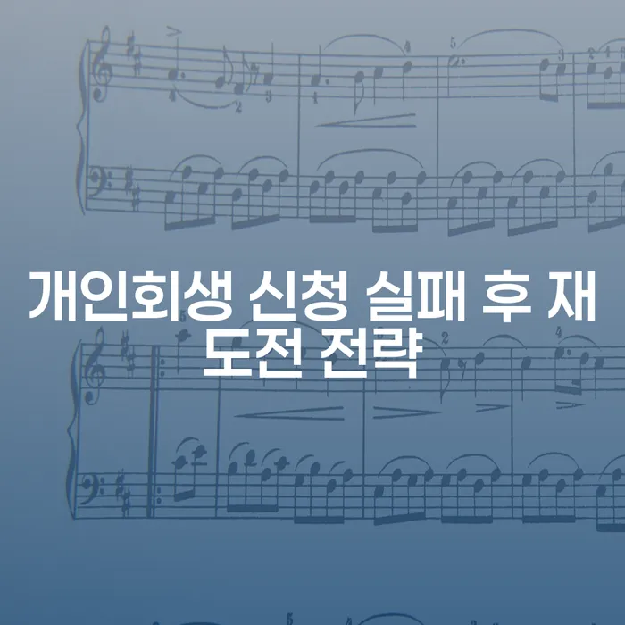 개인회생 신청 실패 후 재도전 전략, 어떻게 접근해야 할까요?